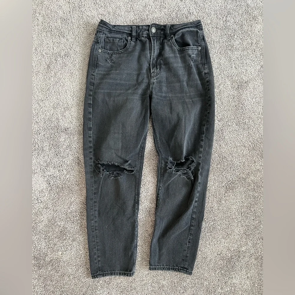 American Eagle Distressed Black Jeans - Picture 1 of 3